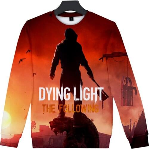 WAMNI Dying Light 2 Sweatshirt Unique Round Neck 3D Fashion Sweatshirt Harajuku Pullover New Game Sweatshirts Loose O-neck 2021