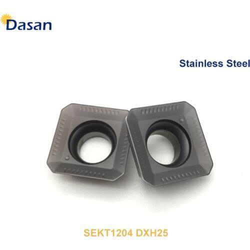 10PCS SEKT1204 AFTN DXH25 Carbide inserts Milling Tools High Quality Blade Lathe Cutter Turning Tool for Stainless Steel