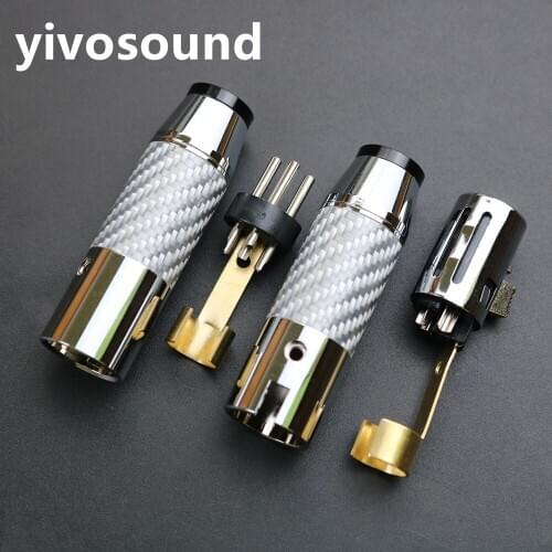 Yivosound high quality 3 pin cannon connector xlr audio speaker terminal Balance connector XLR plug