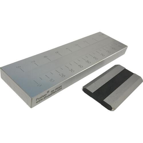 0-100um PUSHEN Stainless steel Single Groove Fineness of Grind Gauge Hegman