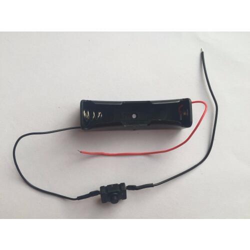 1PCS/lot 18650 3.7V Battery Box With Protective Board Battery Storage Cases ON/OFF Switch Wire Lead For 3.7V 18650 Battery