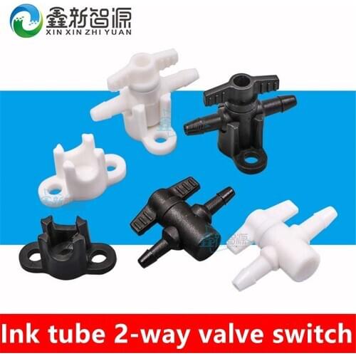 Inkjet printer ink pipe switch for Flora Roland Eco solvent printer CISS ink system manual valve UV printer ink tube valve 10PCs