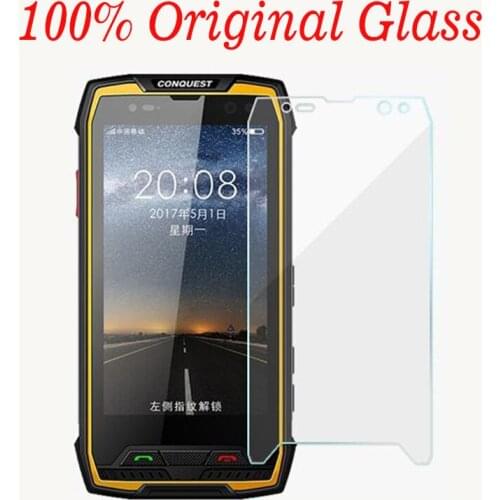 2PCS Original Full Glue Tempered Glass For Conquest S11 Protective Film 9H Screen Protector Explosion-proof For Conquest S11