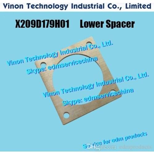 2pcs) X209D179H01 Lower Spacer for Nozzle stopper for Mitsubishi SX,CX,FX,RA,QA machines X209-D179-H01,34.104.014, 2210001451