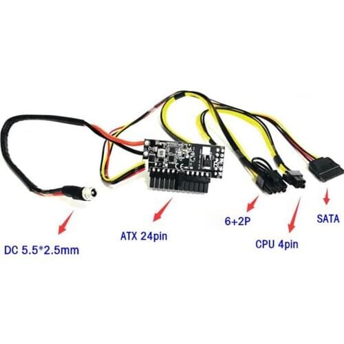 400W DC-ATX Power Module for GTX 1060/1070 Graphics Cards 24Pin DC 12V Power Supply Board DC to ATX Adapter PC Repair Kits