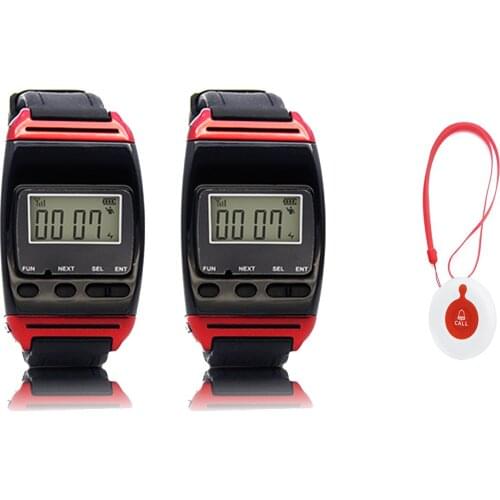 MEEYI/Y650/Y-A1 Wireless Nursing Pager, Home Nurse Call System, Easy Press, 5 Levels of Volume, Three Reminders, Alarm Receiver