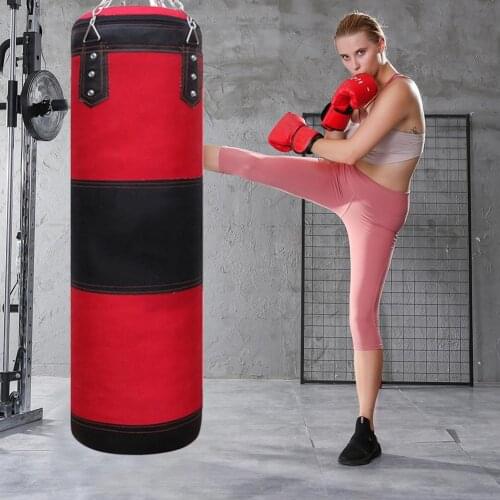 Pro Boxing Punching Bag Training Fitness Gym Hanging Heavy Kick Sandbag Karate Punch Muay Thai Sand Bag Home Fitness