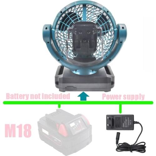DCF102 Portable Cordless Electric AC Power Adapter Fan For Milwaukee 14.4V 18V 20V Lithium Battery M18 48-11-1828 48-11-1840