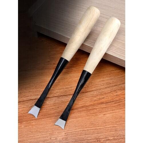 Wooden Chisel Leveling / Shovel Round Blade Woodworking Carving Knife Embryo Cutter Root Carving Tools Handheld Paring Tools