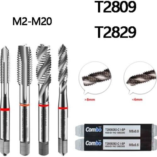 YG HSS-EX Combo T2829 T2809 M2 M3 M4 M5 M6 M8 M10 M12 M14 M16 M18 M20 Spiral Tap Processing Stainless Alloy Aluminum Cast Etc