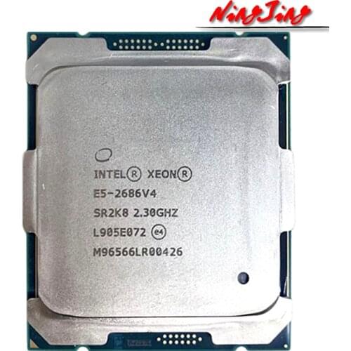 Intel Xeon E5-2686 v4 E5-2686 v4 2.3 GHz Eighteen cores 45M 145W 14nm LGA 2011-3