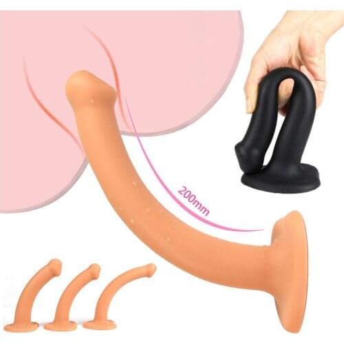 Soft Dildo no vibrator suction cup Female Masturbation Strapon Dildo For Women Realistic Penis G-spot Sex Toys For Women SexShop