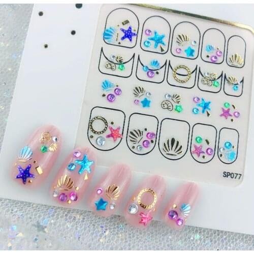 Nail Art Bronzing Stickers Nail Design Decoration Accessories Manicure Nail Supplies Anime Nail Stickers Everything for Manicure