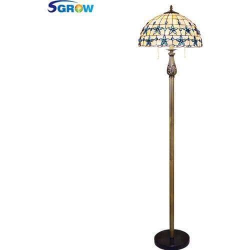 SGROW European Styl Shell Floor Lamp for Bedroom Living Room Dinning Room Standing LED Lamp Light Fixture with E27 Bulb Lampara