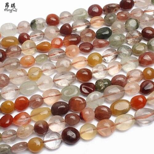 7-9mm Irregular Colorful Rutilated Quartz Beads Natural Loose Beads For Jewelry Making DIY Ear Studs Bracelet Accessories 15