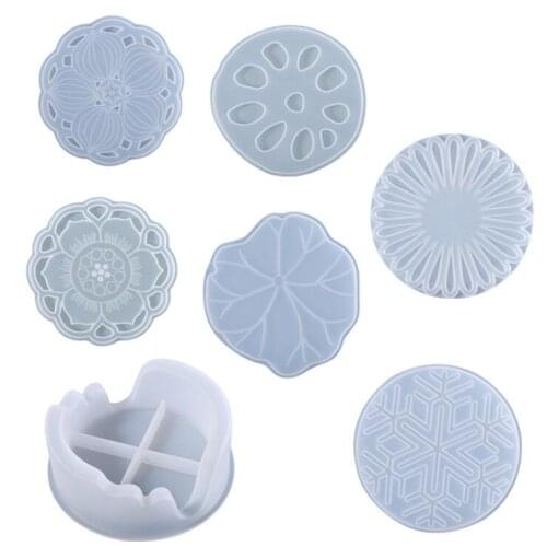 Transparent Silicone Mould Dried Flower Resin Decorative Craft DIY Lotus lotus leaf coaster mould Epoxy Resin Molds For Jewelry