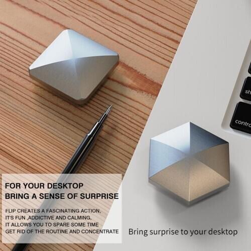 Flip Kinetic Desktop Toy Pocket Kinetic Energy Transfer Fingertip Top Decompression Fidget Spinner Toy