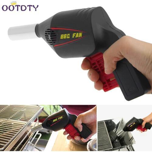 Manually BBQ Fan Air Blower Barbecue Tools Pressing Fire Bellows Portable Fan