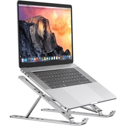 Foldable Adjustable Computer Cooling Bracket Aluminium Stand Non-Slip Desktop Laptop Holder Macbook Pro Computer Accessories