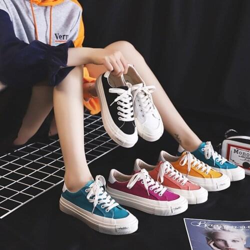 Spring Sneakers Running Shoes Sneakers Womens Running Sneakers Vulcanized Shoes Womens Shoe Canvas Shoes Size 35-40