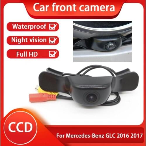 CCD High Quality Waterproof Car Front View Camera For Mercedes-Benz GLC 2016 2017 Night Vision 170° Wide Degrees Logo Embedded