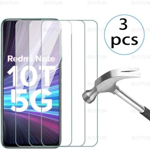 3pcs screen protector for xiaomi redmi note10t 5G 6.5inch protective tempered glass on for redmi redmy note 10 t t10 safty glass