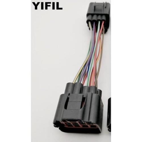 12 Pin/Way Male Female 12P To 12P HeadLamp Light Harness Assembly Connector Plug Pigtail For Volvo V40 S40 S60 S80L XC90 XC60