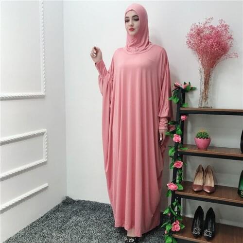 2021 Plus Size Dress Muslim Women Loose Long Sleeve Full Long Dress Muslim Solid color robes Cardigan Ramadan Dress فساتين السهر