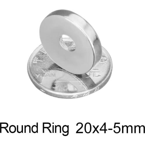 5~50PCS 20x4-5 mm Powerful Ring Loop Magnets 20*4 mm Hole 5mm Round Small Permanent Neodymium Magnet 20x4-5mm 20*4-5