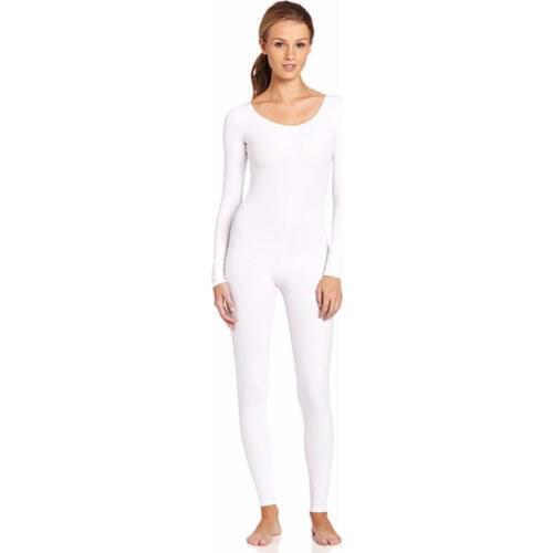 Ainclu 24h New White Zentai Slim Fit Trendy Spandex Jumpsuit for Women Rush order/Same day shipping/24-hour ship-out service