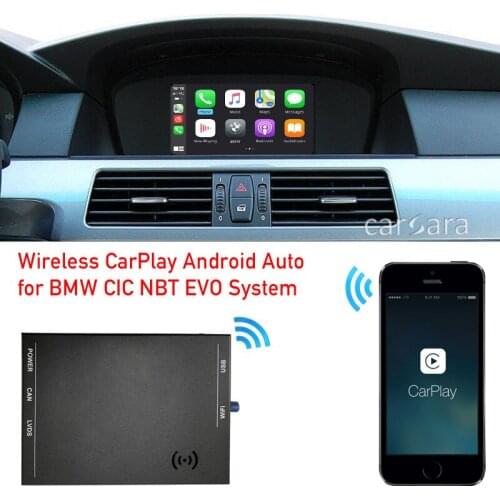 E60 E61 F10 F11 F07 F18 apple wireless carplay decoder box android auto activation tool for 5 series car CIC system radio screen