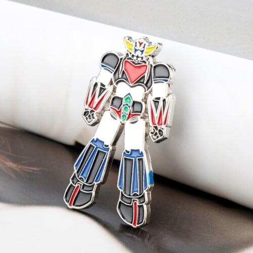 UFO Grendizer Robot Enamel Pins Brooches Children Anime Collections Women Men Lapel Pin backpack bags Hat badge Corsage Gifts