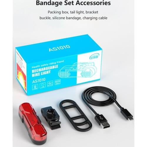 2021 New Portable Rear Tail Lights Lamps Bike Light USB Rechargeable Bicycle Light LED Taillight Safety Warning Cycling Lights