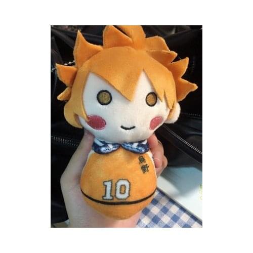 2021 Hot Haikyuu Shoyo Hinata Tobio Kageyama Cute Plush Stuffed Doll Xmas Keychain Cartoon Key rings School Bag Itabag Pendant