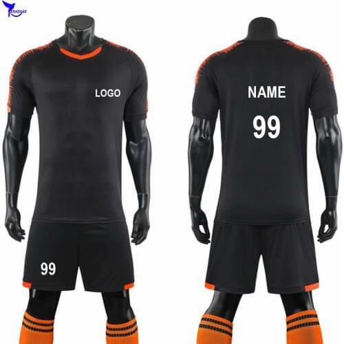 Custom Support Adult Men Boys Training Soccer Sets Football Jerseys Suits Shirts + Shorts Futsal Uniforms Breathable Tracksuit