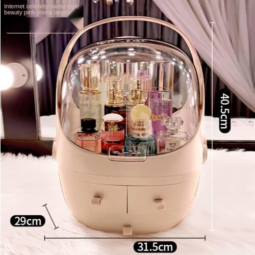 Internet Celebrity Cosmetics Storage Box Desktop Dustproof Household Lipstick Large Capacity Storage Rack