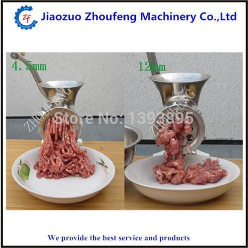 Small manual operate meat mincing machine price stainless steel meat grinder