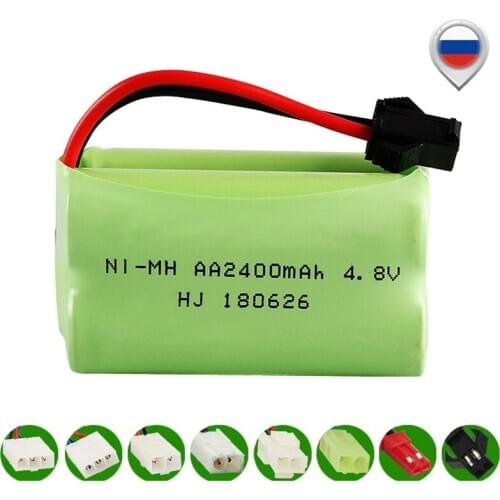 4.8v 2400mah Battery ni-MH Battery 4.8v AA Battery NIMH 4.8v battery pack 4.8v 2400mah for RC Car toy Boat model RC toy N-model