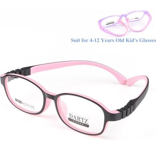 4-12 Year-old Myopia Optical Children Glasses Frame Solid TR90 Rubber Diopter Transparent Kids Glasses Flexible Soft Eyewear