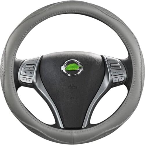 Genuine Car Steering Wheel Cover for Nissan Versa Almera Primera Tiida Terrano Qashqai J10 350z Kicks Patrol Murano NV200 Xtrail