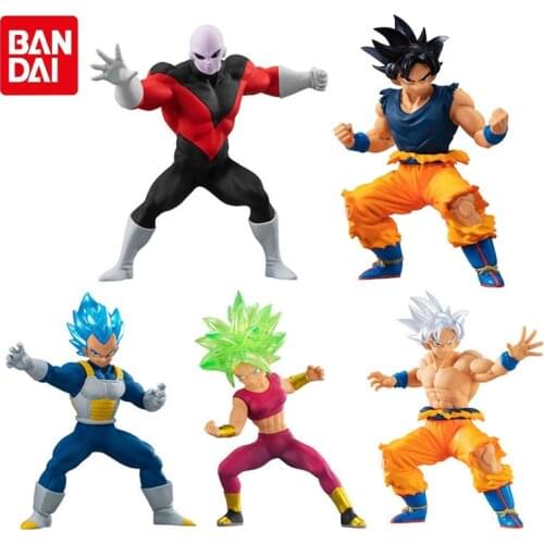 Bandai Genuine Gashapon Dragon Ball Super Z HG Doll 06 Migatte No Gokui Ultra Instinct Key of Egoism Goku Jiren Vegeta Kefla