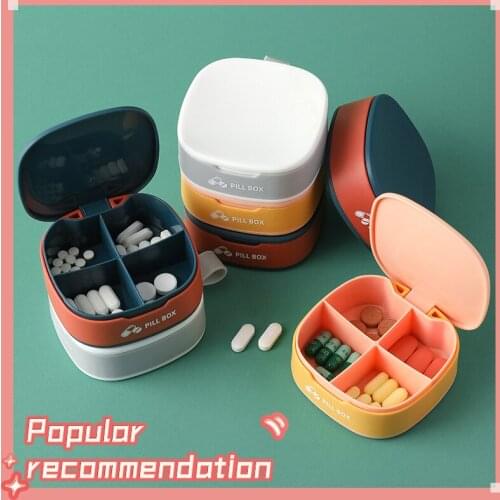 Plastic pill box pill organizer 1PCS per week pill divider