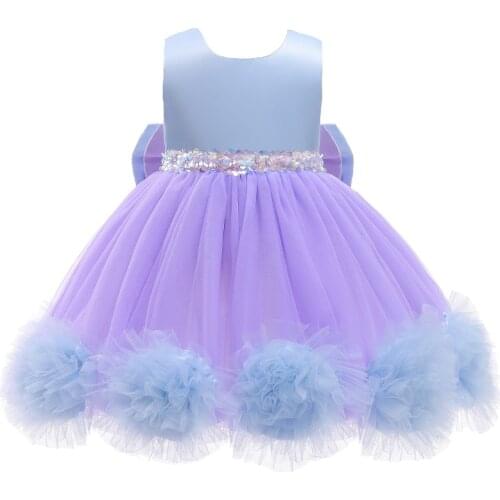 Girls Princess Dress Halloween Costume Birthday Party Clothing for Children Kids Vestidos Robe Fille Girls Sequined Bow Dress