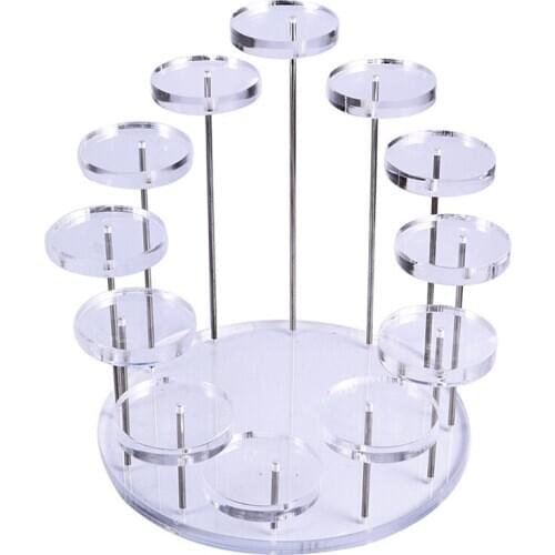 Cupcake Stand Acrylic Display Stand for Jewelry/Cake Dessert Rack Wedding Birthday Party Decoration Tools Transparent