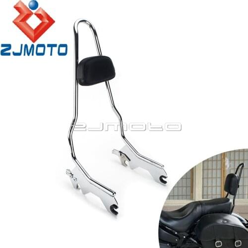 Chrome 20'' Tall Sissy Bar Backrest For Harley 2018-up Deluxe FLDE Heritage Classic FLHC Softail Slim FLSL Street Bob FXBB FXST