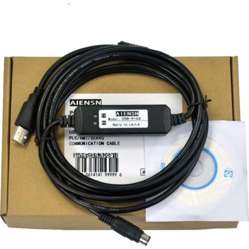 Free shopping USB-LG Programming Cable for K10S K10S1 PLC Support WIN7 WIN8 32 64