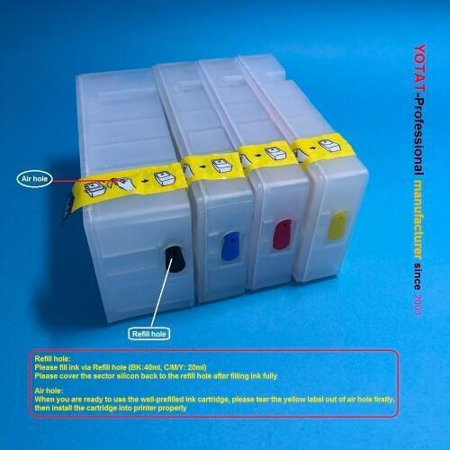 YOTAT Empty Refillable ink cartridge PGI-1700 PGI-1700XL For Canon MAXIFY MB2070 MB2370 printer