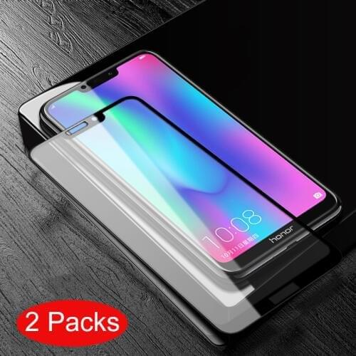 For Huawei Honor 8C Glass Screen Protector Full Cover Armor Tempered Glass For Huawei Honor 8X Max Protective Film