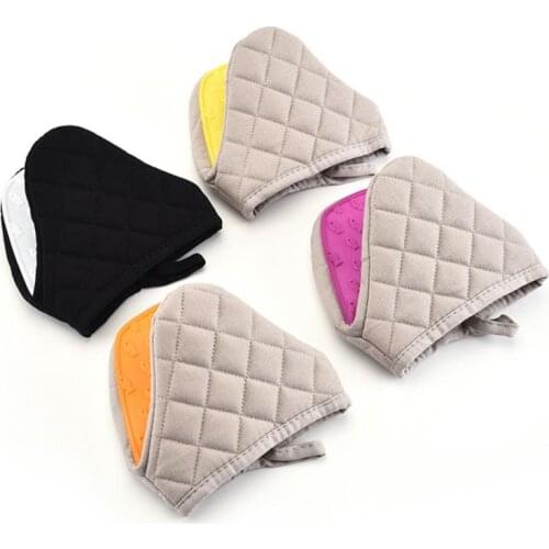 1Pair Anti-scalding Oven Gloves Mitts Potholder Kitchen Silicone Gloves Tray Dish Bowl Holder Baking Insulation Hand Clip