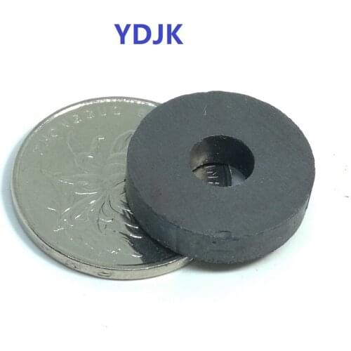 10pcs/lot Ring Ferrite Magnet 21*5 mm Hole 7 mm Black Round Speaker Y30 Magnet 21X5 mm with hole 7mm 21mm x 5mm